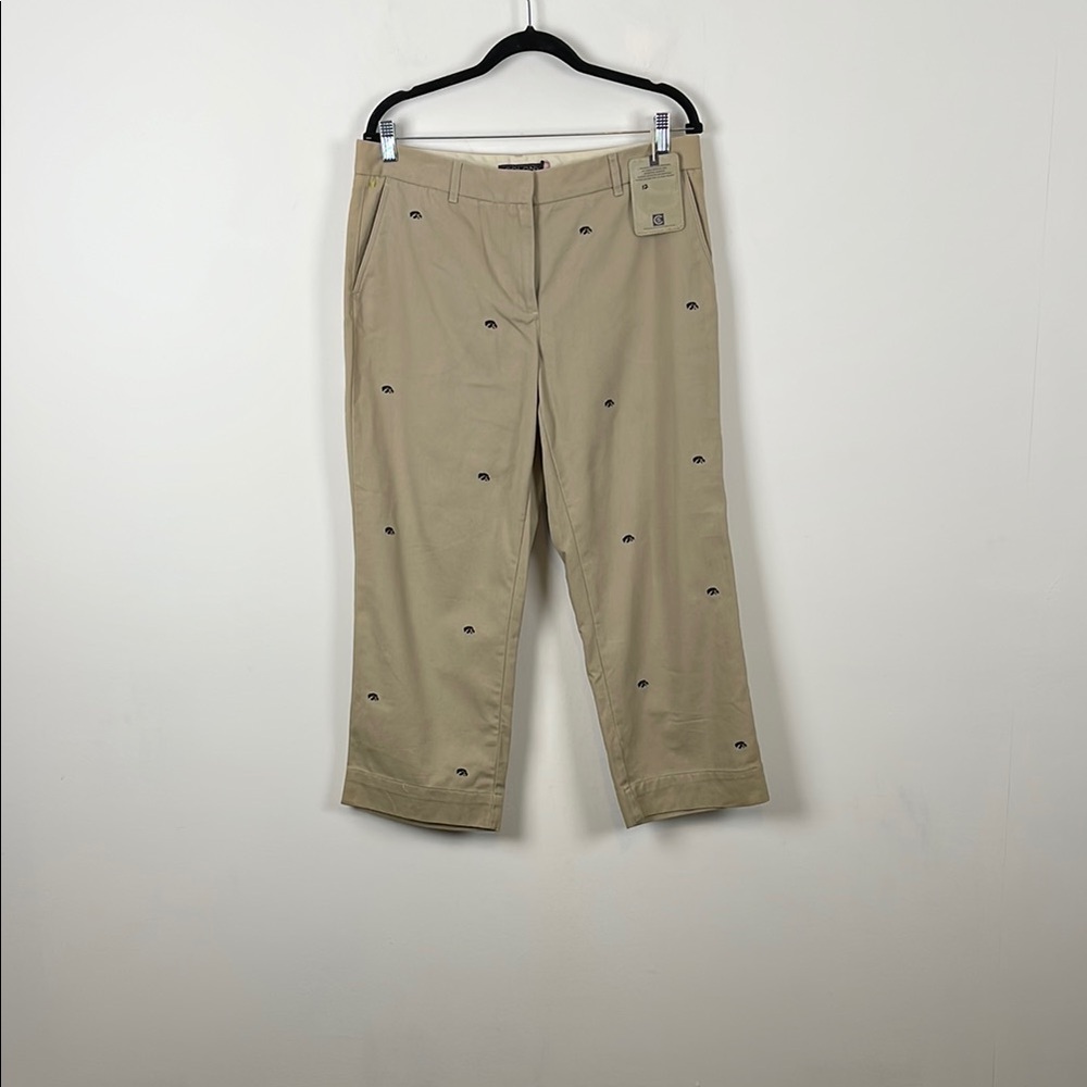 Campus Chinos Colony Sportswear Cropped Pants with Embroidered Details Womens 12